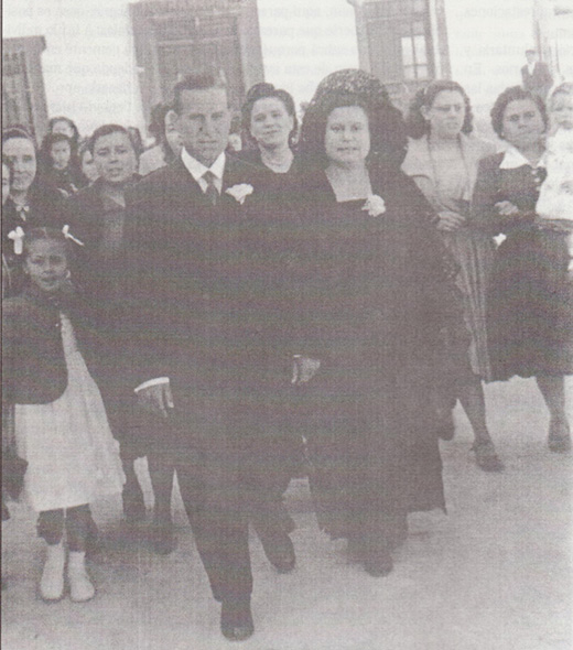 De boda en Esquivias. Año 1953.