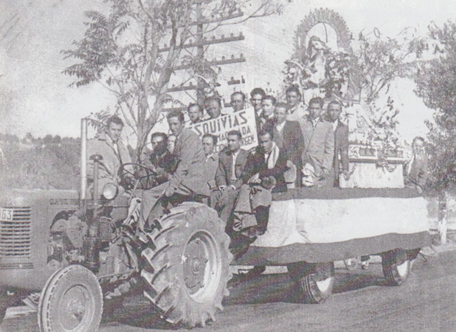 Traslado de la Virgen de la Leche a Toledo. Año 1954.