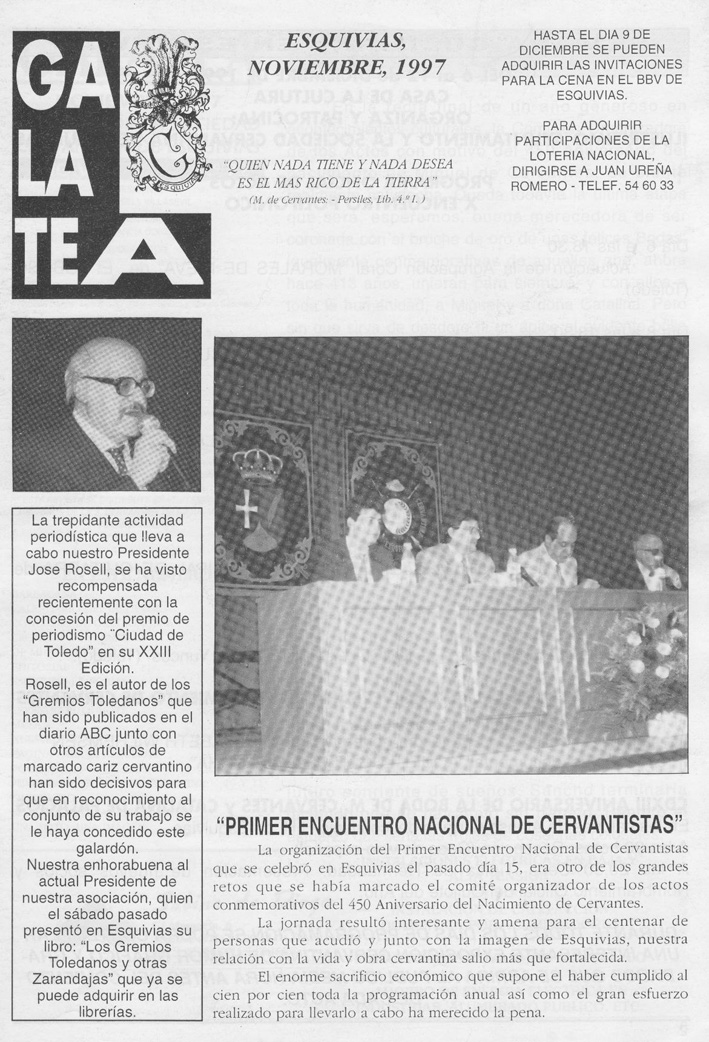 GALATEA 072 Noviembre 1997.