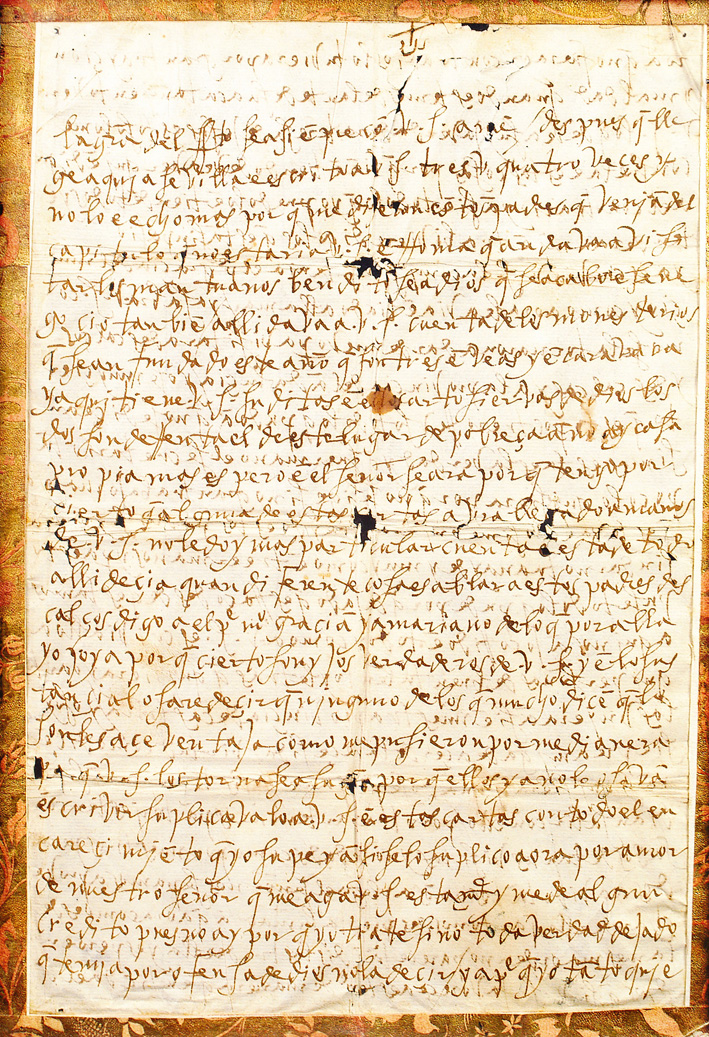 CARTA AUTOGRAFA DE SANTA TERESA DE JESÚS, CUSTODIADA EN LOS ARCHIVOS PARROQUIALES DE ESQUIVIAS.