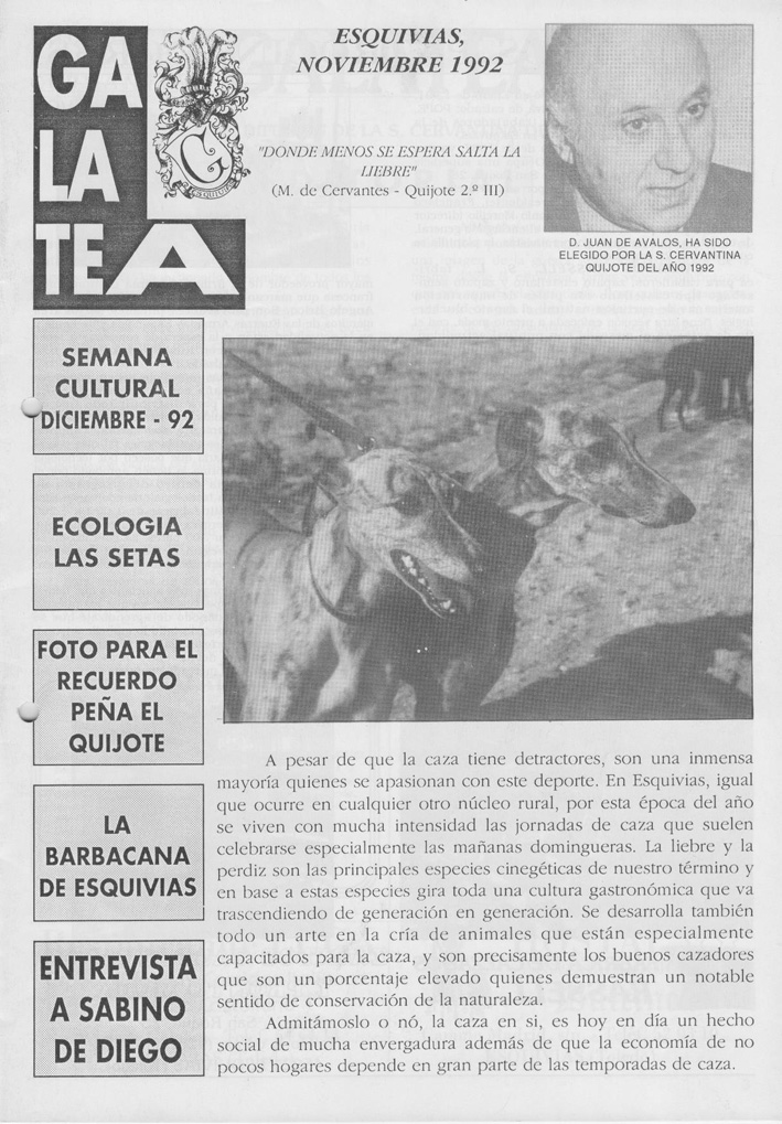 GALATEA 012 Noviembre 1992.