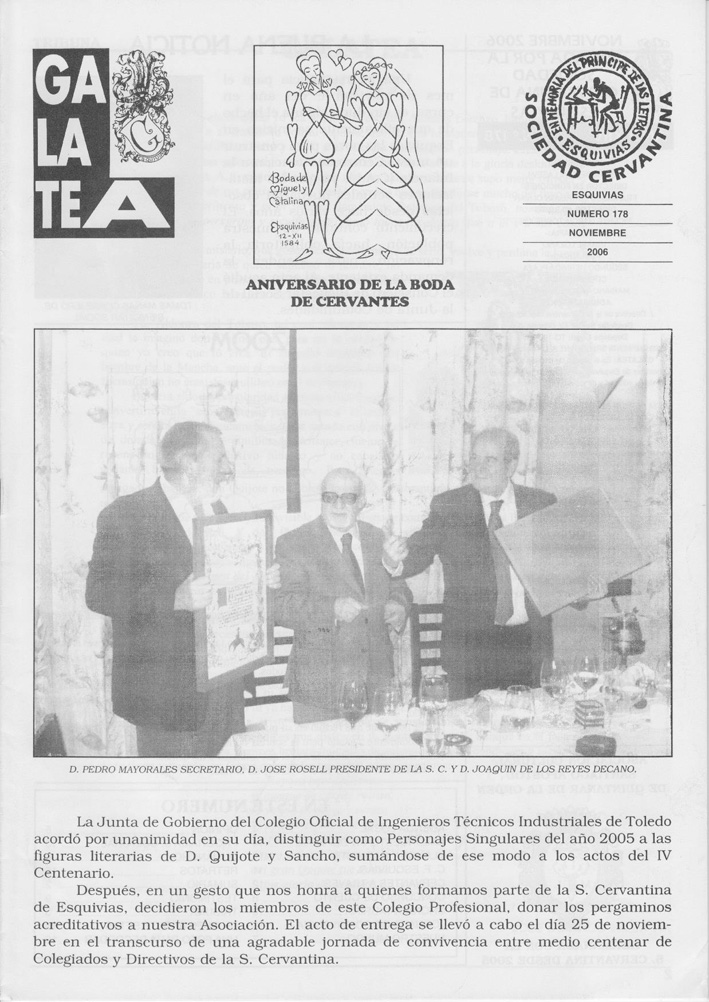 GALATEA 178 Noviembre 2006.