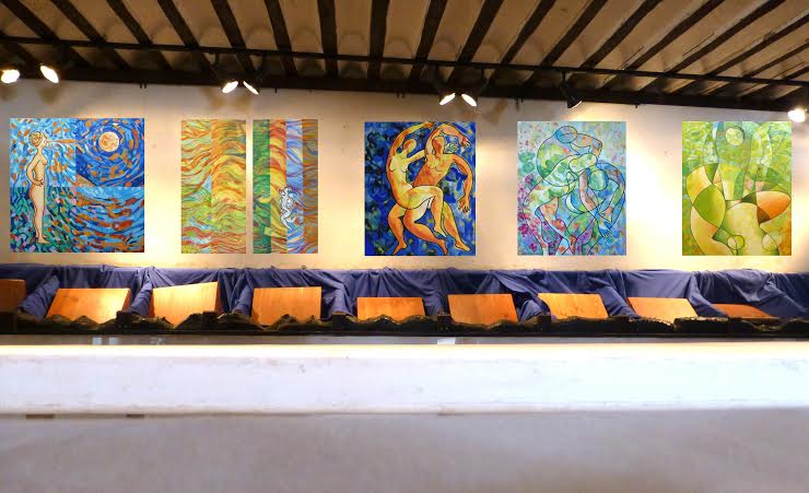 GALERIA RETROSPECTIVA SOBRE LA EXPOSICION DE PINTURA DE CARMEN GUARDIA. ABRIL 2014.