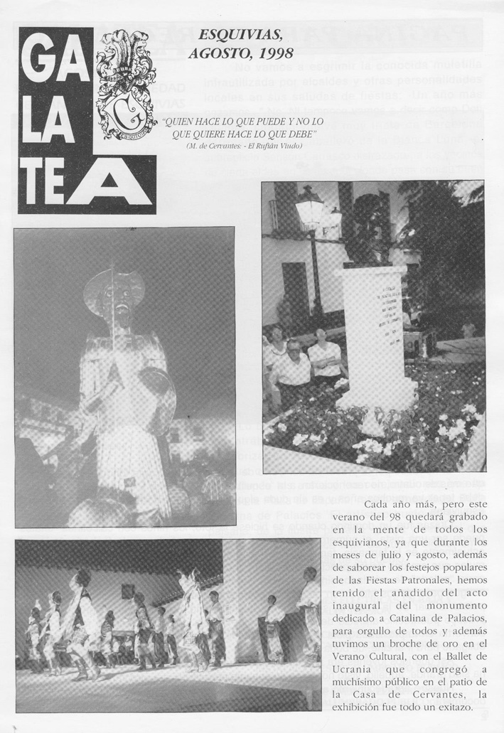 GALATEA 081 Agosto 1998.