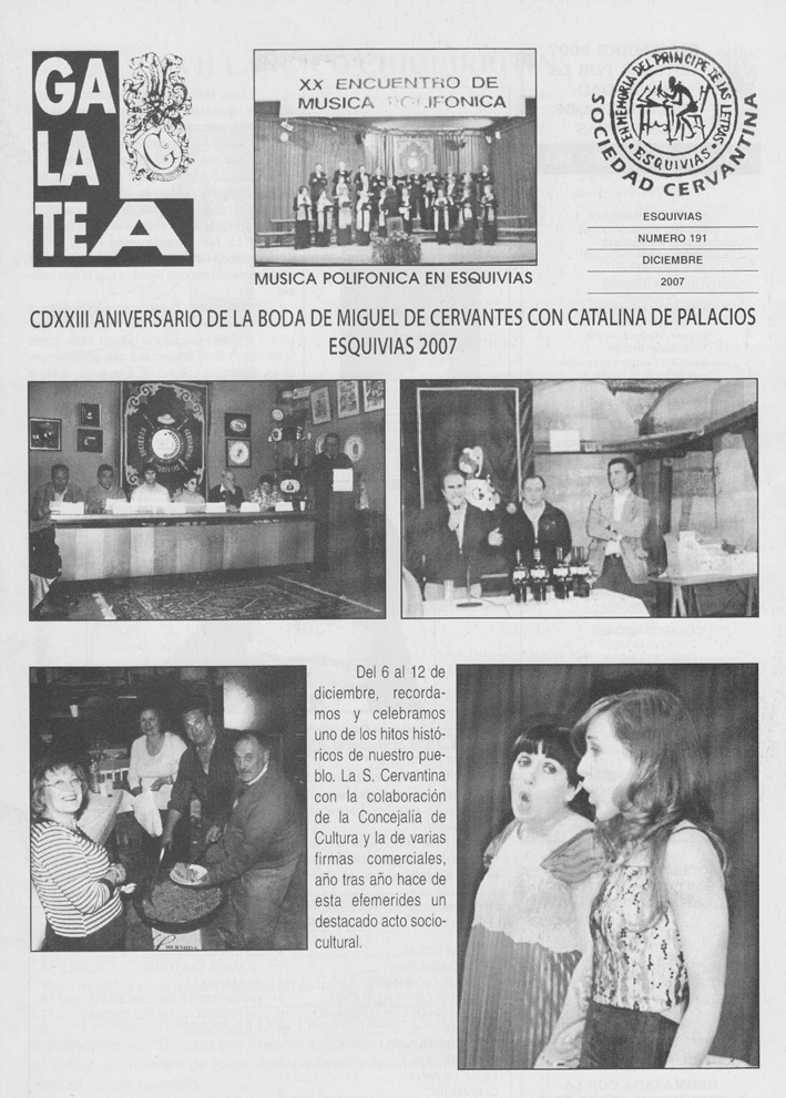 GALATEA 191 Diciembre 2007